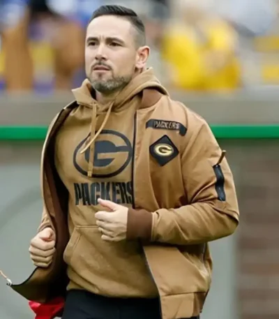 Green Bay Packers Salute To Service Men’s Brown Jacket