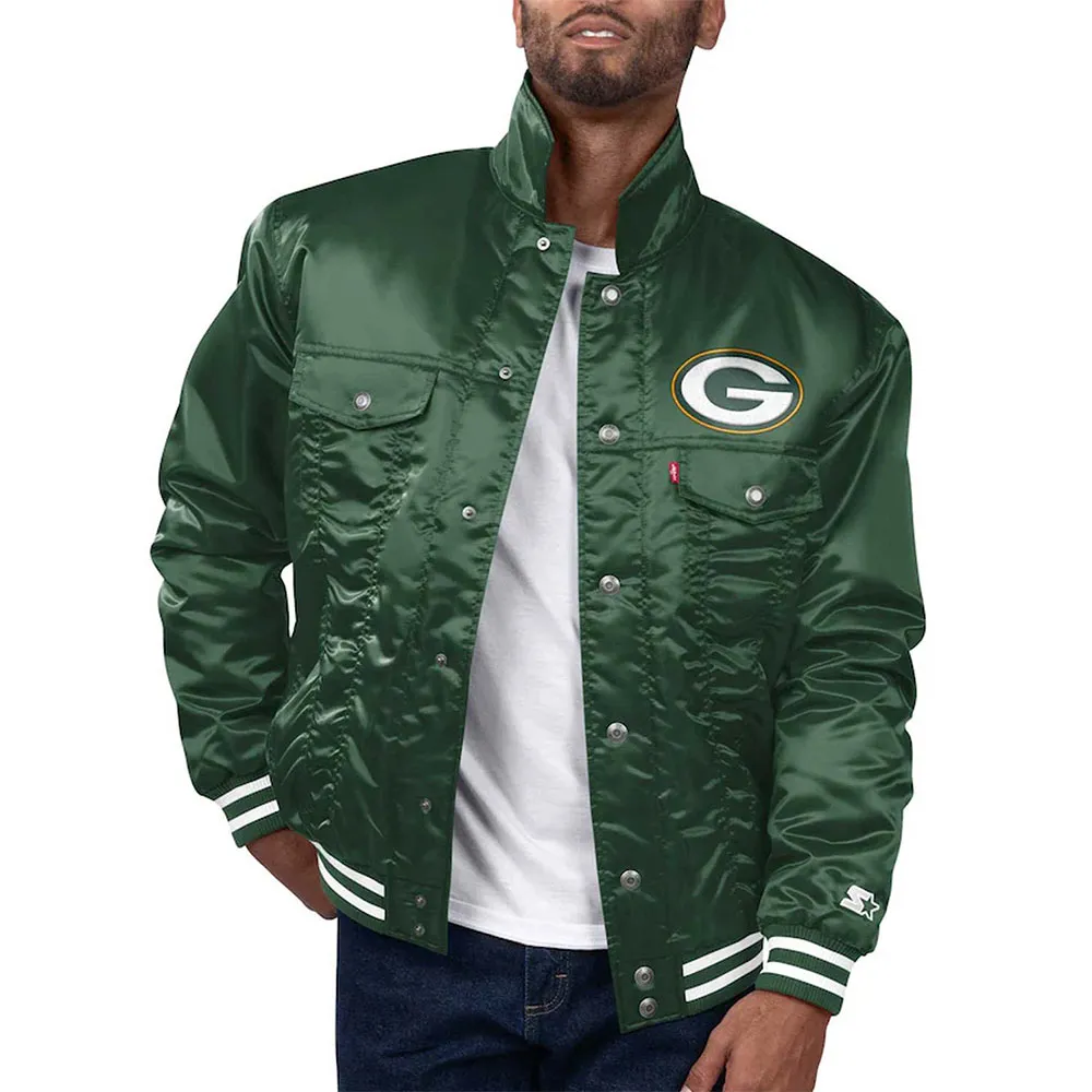 Green Bay Packers Silver Tab Trucker Jacket Green Bay Packers Silver Tab Trucker Jacket