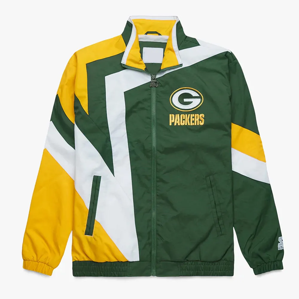 Green Bay Packers Star Windbreaker Jacket Green Bay Packers Star Windbreaker Jacket