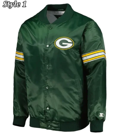 Green Bay Packers The Pick and Roll Satin Jacket