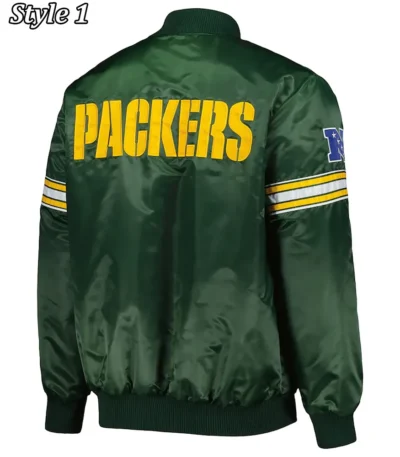 Green Bay Packers The Pick and Roll Satin Jacket