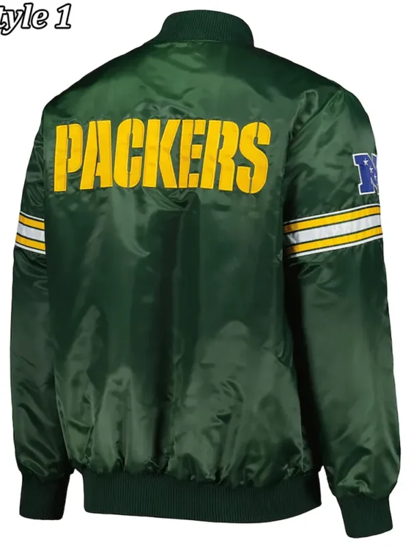Green Bay Packers The Pick and Roll Satin Jacket