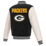 Green Bay Packers Varsity Black-White Jacket