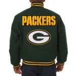 Green Bay Packers Varsity Green Wool Jacket
