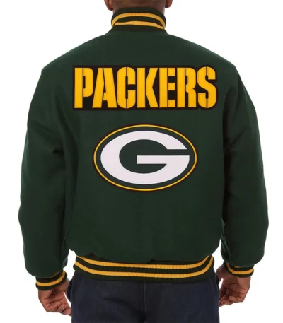 Green Bay Packers Varsity Green Wool Jacket