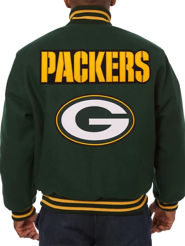 Green Bay Packers Varsity Green Wool Jacket