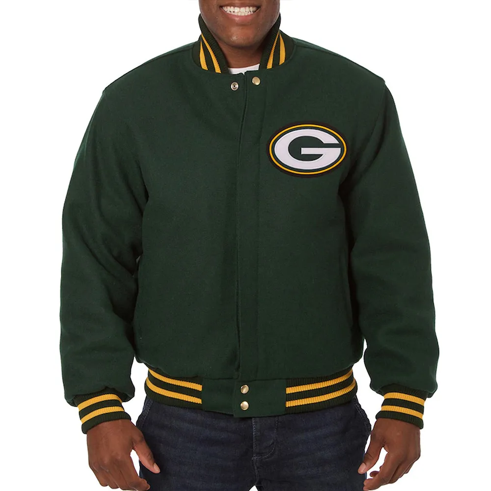 Green Bay Packers Varsity Green Wool Jacket Green Bay Packers Varsity Green Wool Jacket