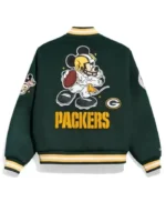 Mickey Mouse x Green Bay Packers Varsity Jacket