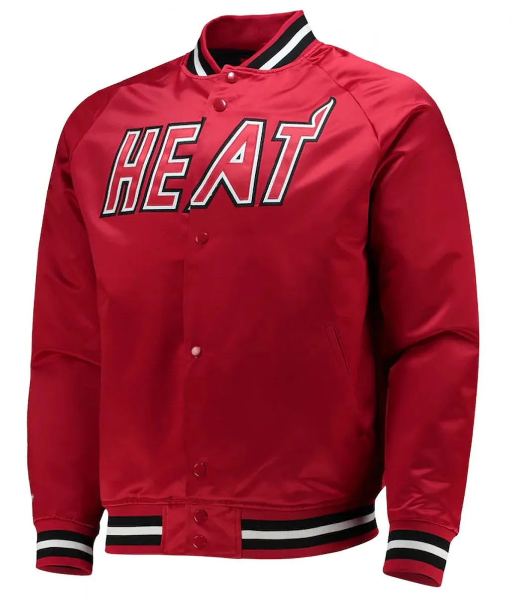 Hardwood Classics Miami Heat Red Jacket Hardwood Classics Miami Heat Red Jacket