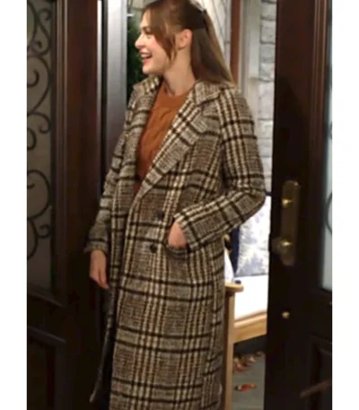 Hayley Erin The Young And The Restless Plaid Coat
