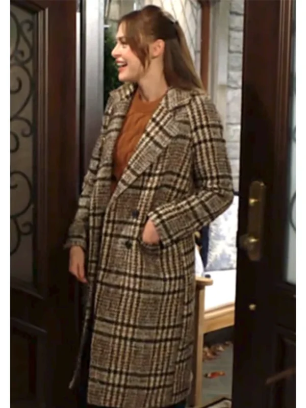 Hayley Erin The Young And The Restless Plaid Coat