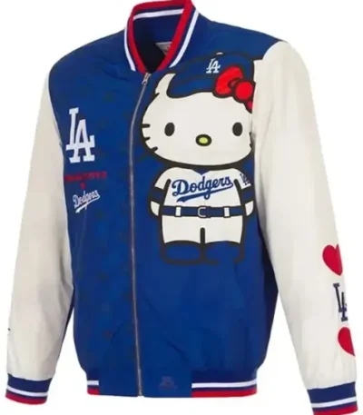 Hello Kitty Dodgers Bomber Jacket