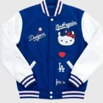 Hello Kitty Dodgers Varsity Jacket