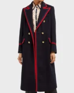 Kelsey Peters Younger Season 07 Blue Double-Breasted Coat
