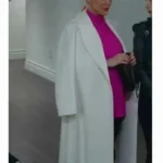 Hilary Duff Younger Season 07 White Full-length Sleeves Coat