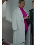 Hilary Duff Younger Season 07 White Full-length Sleeves Coat