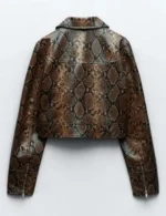Hoda Kotb The Today Show 2024 Snakeskin Leather Jacket