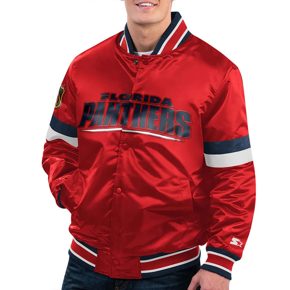 Home Game Florida Panthers Red Jacket Home Game Florida Panthers Red Jacket