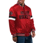 Home Game Rockets Black Satin Jacket