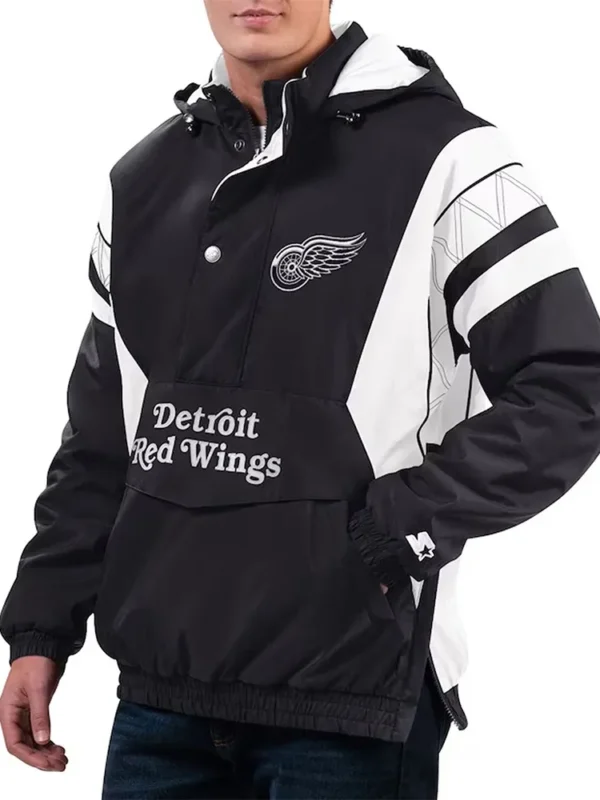 Home Team Detroit Red Wings Half-Zip Hoodie Jacket