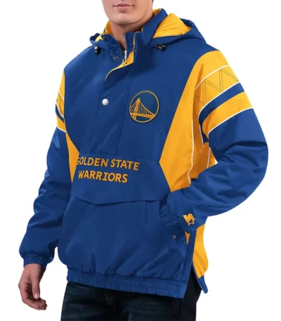 Home Team Golden State Warriors Half-Zip Hoodie Jacket
