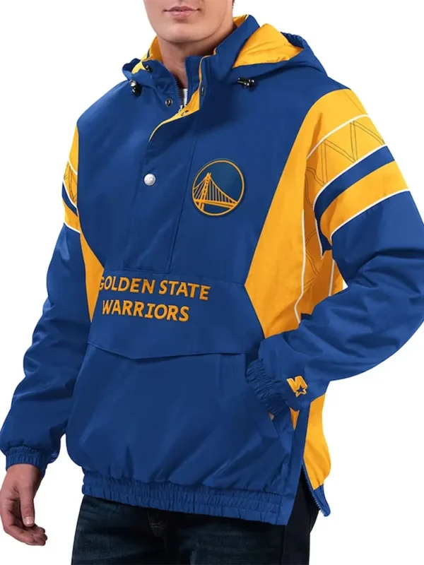 Home Team Golden State Warriors Half-Zip Hoodie Jacket