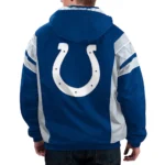 Home Team Indianapolis Colts Royal-Gray Half-Zip Hoodie Jacket