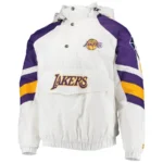 Home Team Los Angeles Lakers White Half-Zip Jacket
