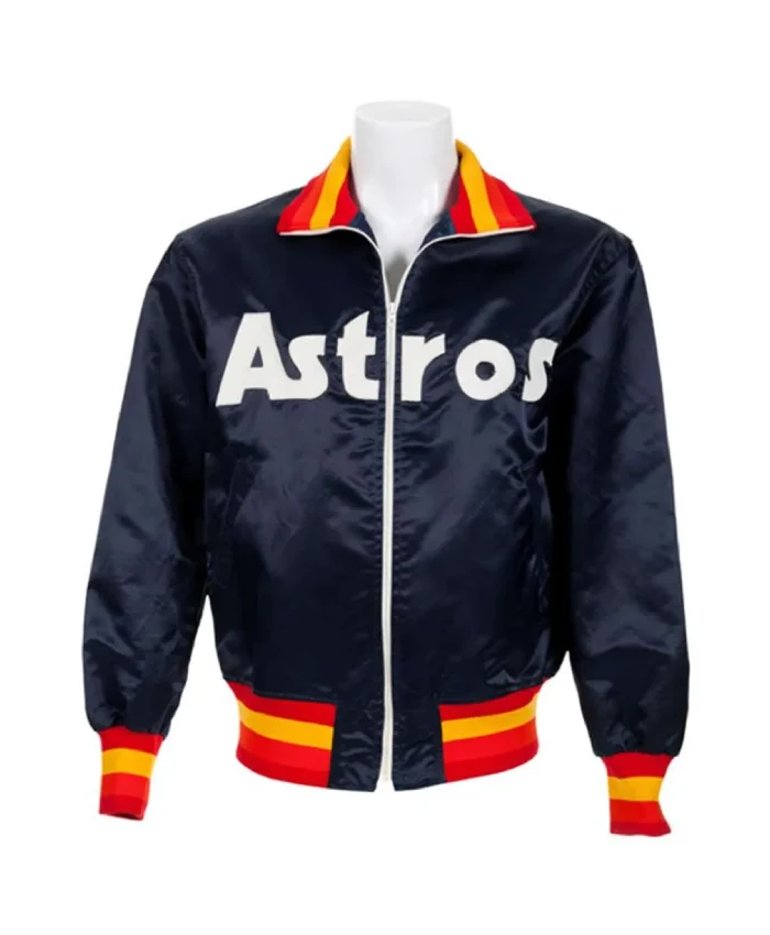 Houston Astros 1980’s Blue Satin Jacket Houston Astros 1980’s Blue Satin Jacket