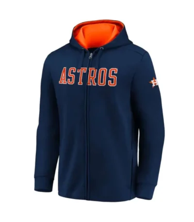 Houston Astros Blue Zip Up Hoodie