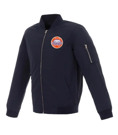 Houston Astros Bomber Navy Nylon Jacket