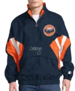 Houston Astros Cooperstown Chief Navy Half-Zip Pullover