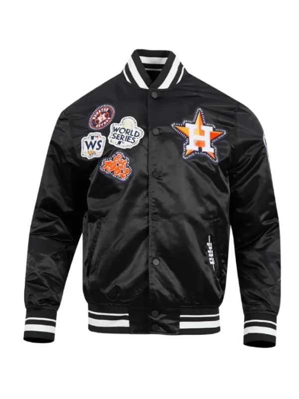 Houston Astros Diy Pick Stitch Classic Rib Varsity Jacket