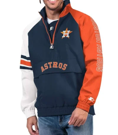 Houston Astros Elite Half Zip Pullover Jacket