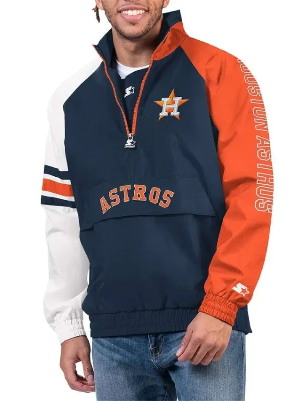 Houston Astros Elite Half Zip Pullover Jacket