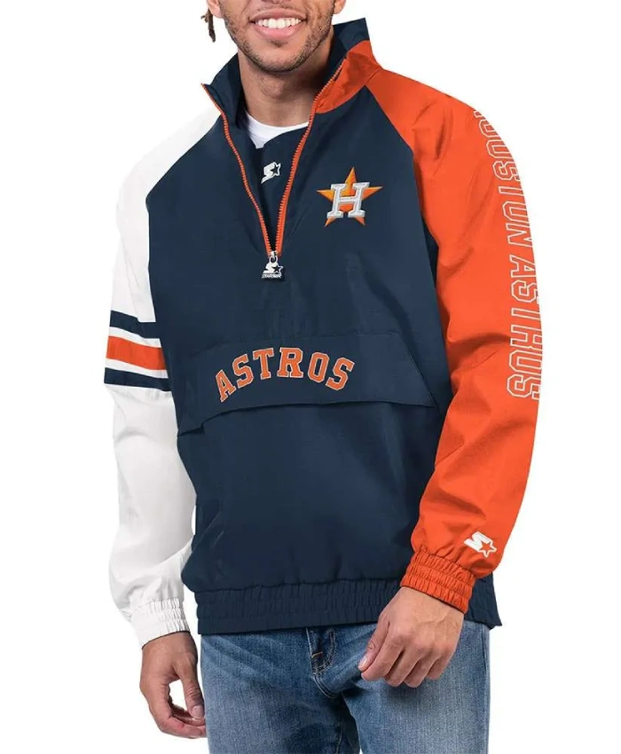 Houston Astros Elite Half Zip Pullover Jacket Houston Astros Elite Half Zip Pullover Jacket