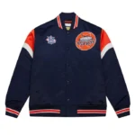 Houston Astros Heavyweight Navy Satin Jacket