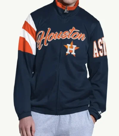 Houston Astros Heritage Navy Track Jacket