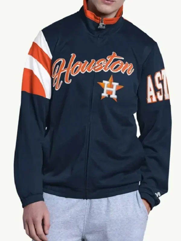 Houston Astros Heritage Navy Track Jacket