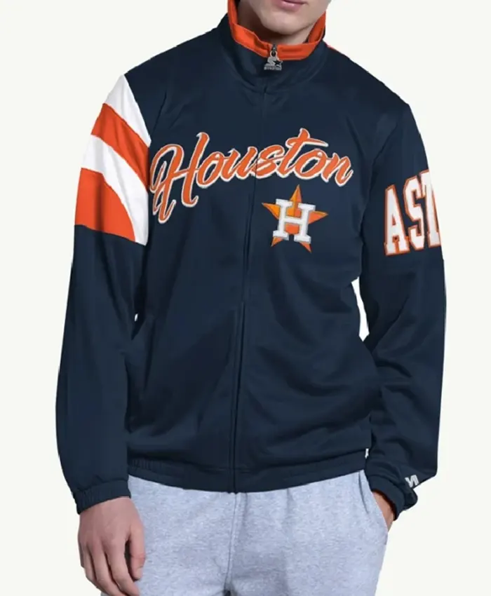 Houston Astros Heritage Navy Track Jacket Houston Astros Heritage Navy Track Jacket
