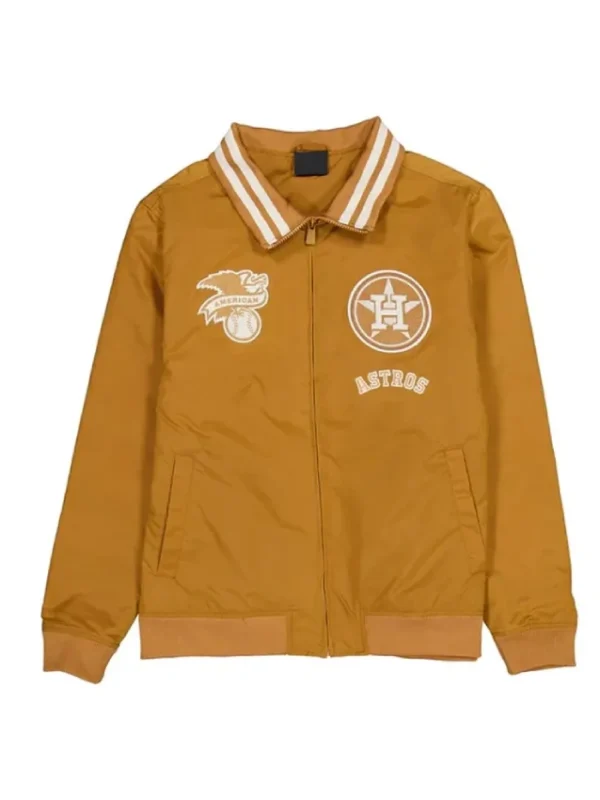 Houston Astros Logo Select Light Bronze Jacket