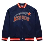 Houston Astros Navy Blue Lightweight Satin Jacket