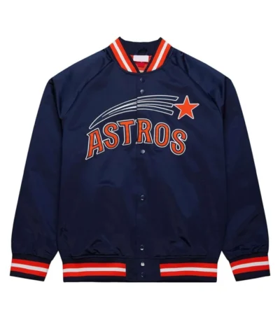 Houston Astros Navy Blue Lightweight Satin Jacket