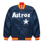 Houston Astros Navy Classic Satin Jacket