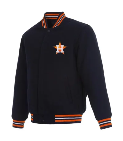 Houston Astros Navy Wool Varsity Jacket