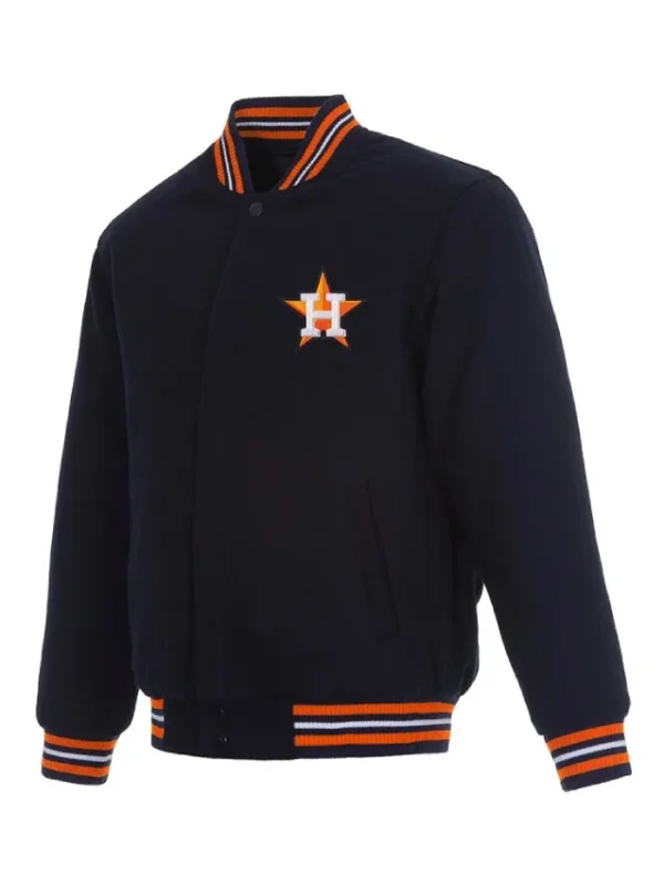 Houston Astros Navy Wool Varsity Jacket