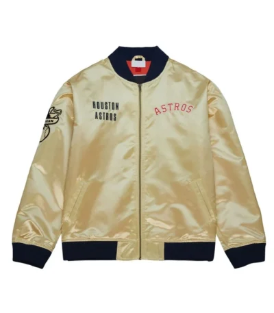 Houston Astros Team OG 2.0 Gold Satin Jacket