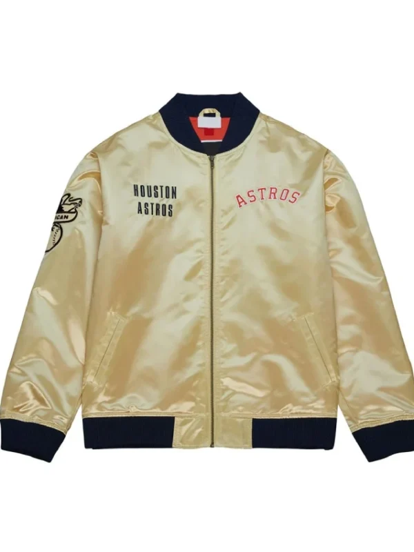 Houston Astros Team OG 2.0 Gold Satin Jacket