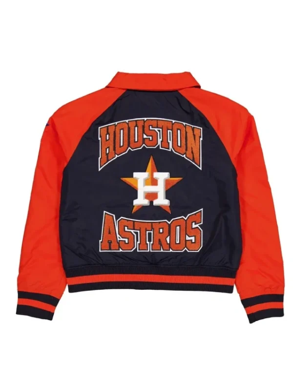 Houston Astros Navy and Red Throwback Jacket