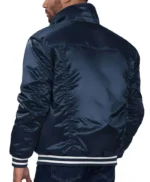 Houston Astros Navy Silver Tab Trucker Satin Jacket